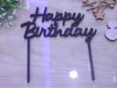 Happy Birthday Cake Topper Laser Cut Design Free Vector File