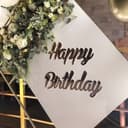 Happy Birthday Cursive Sign Vector for Laser Cutting