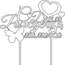 Happy Birthday Mom Cake Topper Laser Cut Vector File