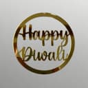 Happy Diwali Circular Sign Laser Cut Vector File