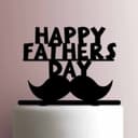 Happy Fathers Day Mustache Cake Topper Vector File