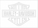 Harley-Davidson Logo Vector File for Laser Cutting (DXF)
