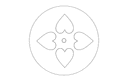 Heart Flower Ornament Vector File for Laser Cutting DXF