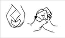 Heart Hands and Holding Hands Line Art Vector File