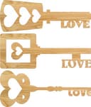 Heart Key Love Signs Vector File for Laser Cutting