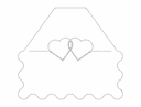 Heart Place Card Holder Laser Cut Vector DXF File