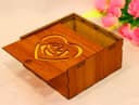 Heart Rose Sliding Lid Box Laser Cut Vector File