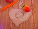 Heart Shaped Cutting Board Vector Design for Laser Cutting DXF