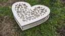 Heart Shaped Decorative Laser Cut Box Vector File