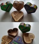 Heart Shaped Storage Box Vector Design for Laser Cutting DXF