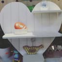 Heart Shaped Wall Shelf Laser Cut Vector Design