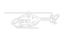 Helicopter Silhouette Vector File for CNC Laser Cutting