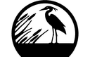 Heron in Reeds Circular Silhouette Laser Cut DXF File