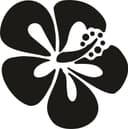 Hibiscus Flower Silhouette Vector for Laser Cutting DXF