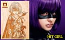 Hit-Girl Laser Engraving Pattern DXF Vector File