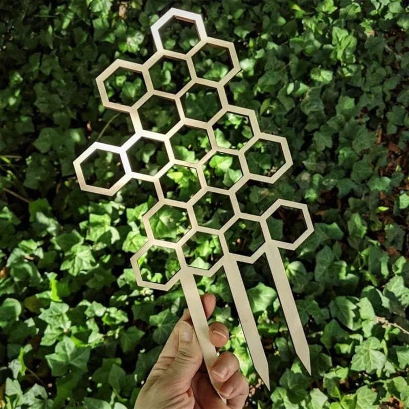 Honeycomb Plant Trellis Vector File for Laser Cutting