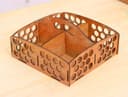 Honeycombed Wooden Organizer Tray Laser Cut Vector File