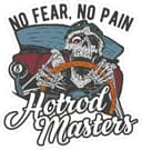Hotrod Masters Skull Driver Vector Sticker Design