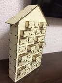 House-Shaped Advent Calendar with 31 Drawers Laser Cut File