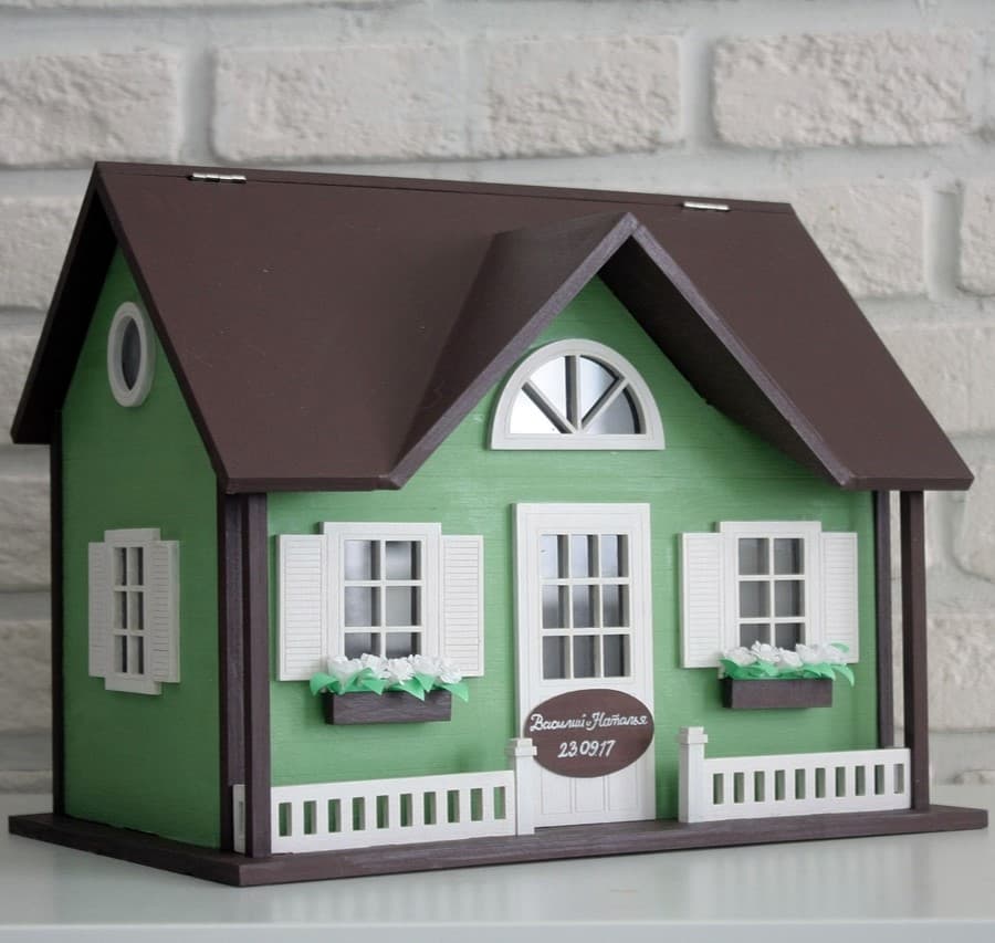 House Shaped Money Box Laser Cut Vector Plan