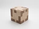 Interlocking 3D Wooden Cube Puzzle Laser Cut DXF File