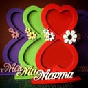 International Women's Day Number 8 Heart Frame Vector