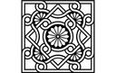 Intricate Byzantine Geometric Pattern Vector File DXF
