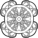Intricate Celtic Knot Mandala Vector for Laser Cutting