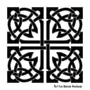 Intricate Celtic Square Ornament Vector Design (DXF)