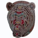 Intricate Decorative Bear Head 3D Puzzle Vector Plan