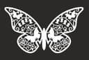 Intricate Floral Butterfly Laser Cut Vector File