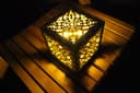 Intricate Geometric Laser Cut Lamp Box - Vector CDR File
