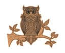 Intricate Mandala Owl on Branch Laser Cut Vector File