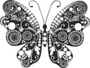 Intricate Ornamental Butterfly Laser Cut Vector File