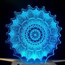 Intricate Star Mandala LED Illusion Lamp Laser Cut DXF File