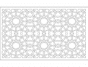 Islamic Geometric Pattern Room Divider DXF Vector File