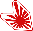 Japanese Rising Sun JDM Wakaba Badge Vector DXF SVG