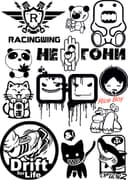 JDM Car Sticker Pack Vector Files for Laser Cutting