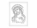 Jesus Christ Crown of Thorns Portrait DXF Vector File