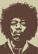 Jimi Hendrix Portrait Vector Art for Laser Cutting