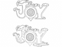 Joy Christmas Ornament Laser Cut Vector DXF File