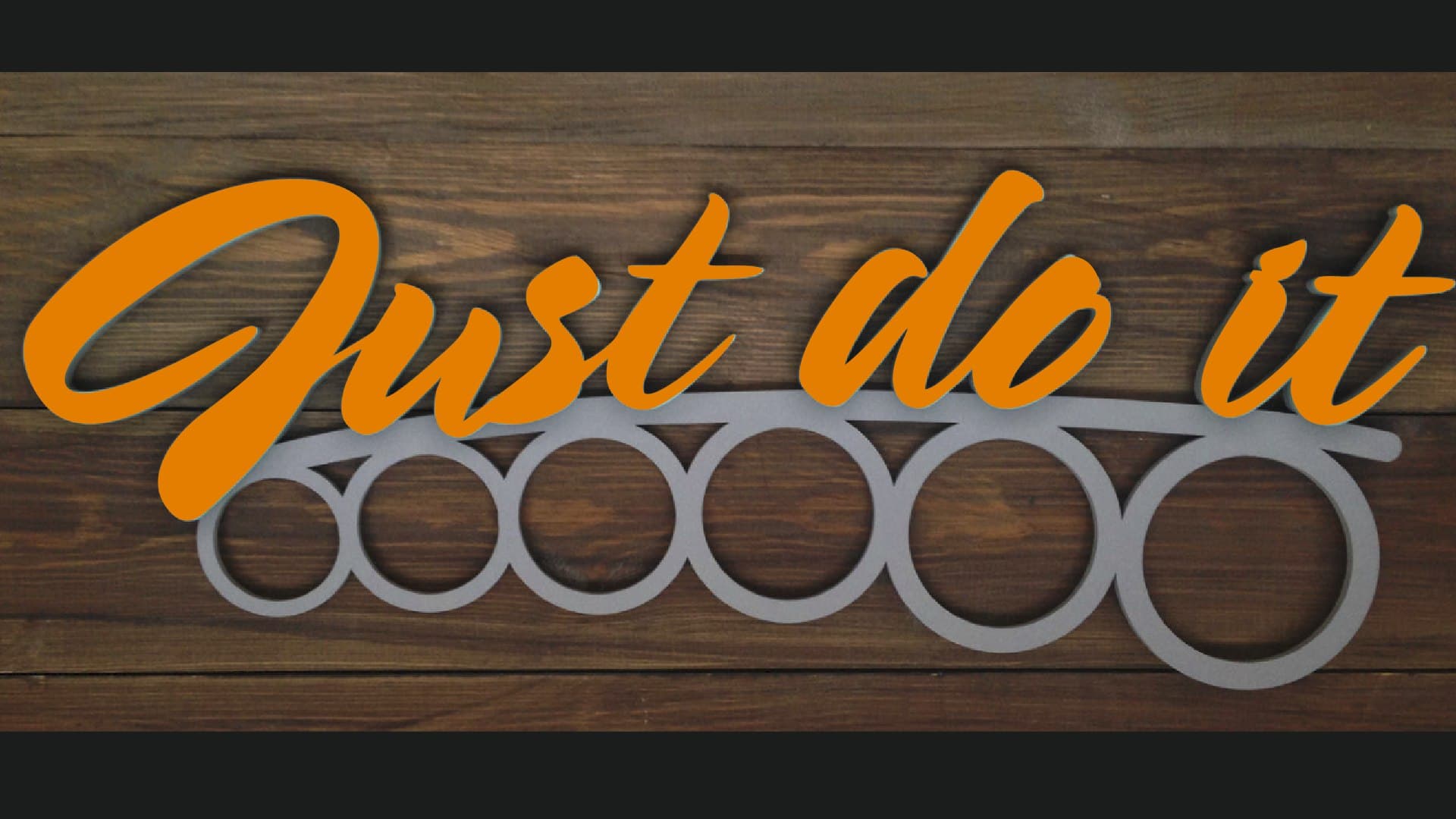 Just Do It Motivational Wall Sign Vector File