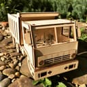 Kamaz Truck Shot Glass Holder Laser Cut 3D Puzzle Vector Plan