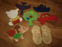Kids Lacing Educational Toys Vector Set for Laser Cutting
