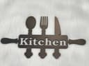 Kitchen Utensil Rolling Pin Sign Vector File for Laser Cutting