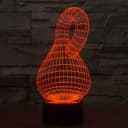 Klein Bottle 3D Illusion Lamp Vector Design for Laser Cutting