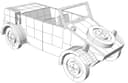 Kübelwagen 3D Puzzle Model Laser Cut Vector File