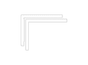 L-Bracket Corner Support DXF Vector File for CNC