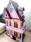 Large Victorian Dollhouse Vector Plan for Laser Cutting