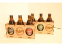 Laser Cut 3-Bottle Wooden Beer Caddy Vector Plan SVG